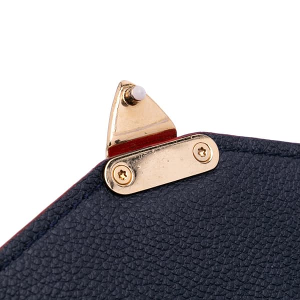 Pre-owned Louis Vuitton Monogram Empreinte Pochette Metis Blue