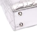 Miniatyrbilde 6 av 10: Pre-owned Dior Small Metallic Grained Calfskin Cannage My ABCDior Lady Dior Silver