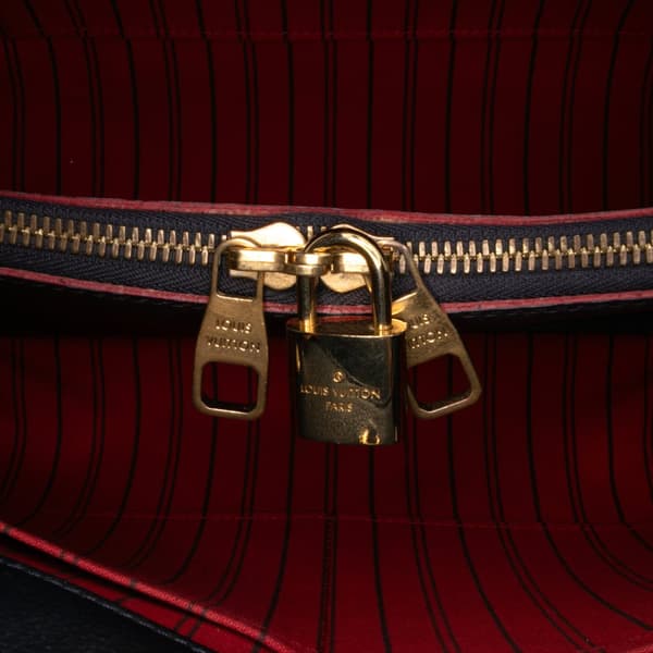 Pre-owned Louis Vuitton Monogram Empreinte Montaigne MM Blue