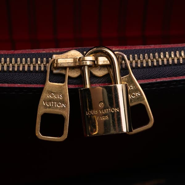 Pre-owned Louis Vuitton Monogram Empreinte Montaigne MM Blue
