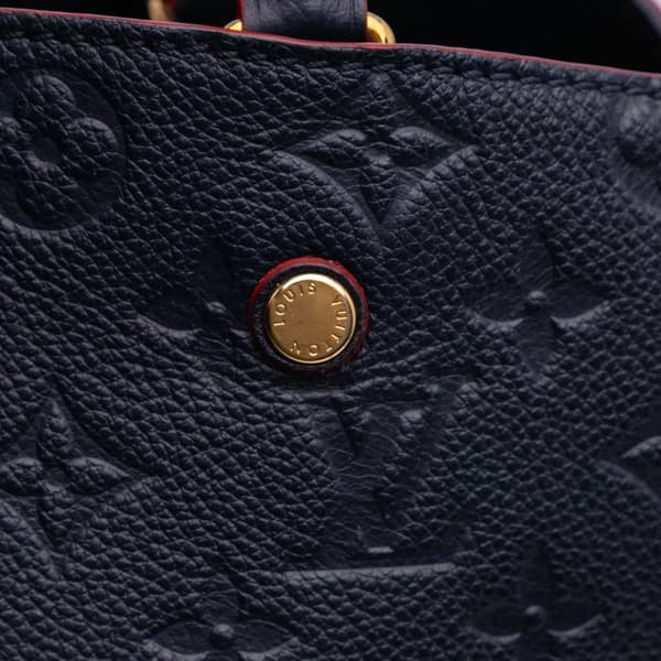 Pre-owned Louis Vuitton Monogram Empreinte Montaigne MM Blue