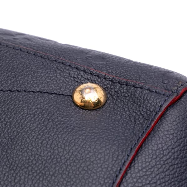 Pre-owned Louis Vuitton Monogram Empreinte Montaigne MM Blue