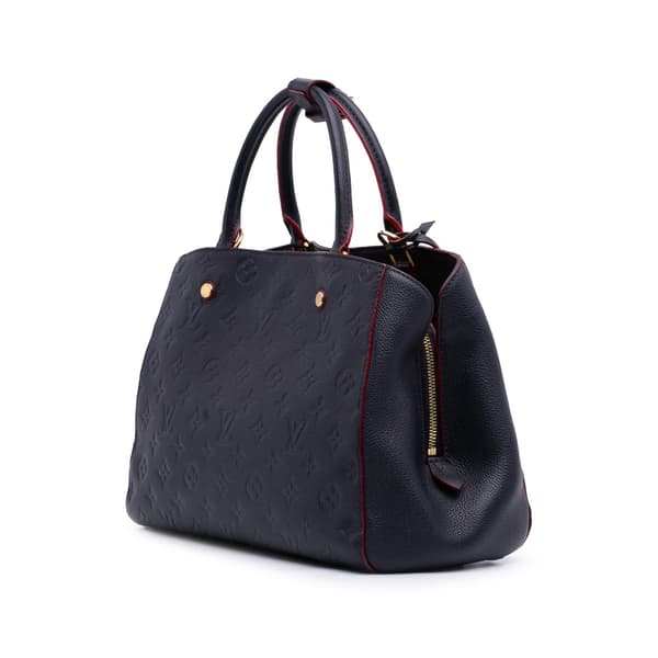 Pre-owned Louis Vuitton Monogram Empreinte Montaigne MM Blue