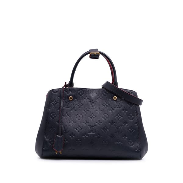 Pre-owned Louis Vuitton Monogram Empreinte Montaigne MM Blue