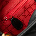Miniatyrbillede 7 af 10: Pre-owned Dior Medium Lambskin Cannage Lady Dior Black