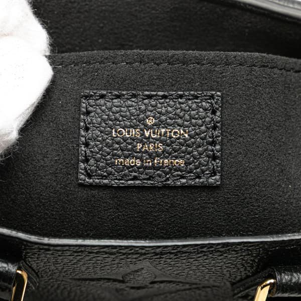 Pre-owned Louis Vuitton Monogram Empreinte Petit Sac Plat Black