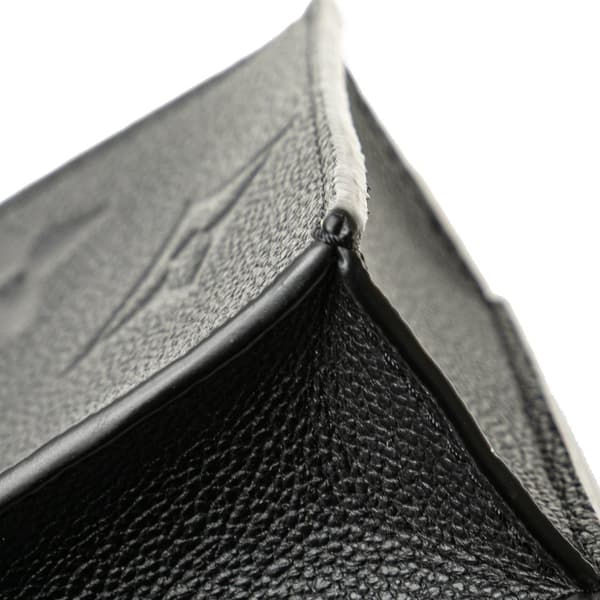 Pre-owned Louis Vuitton Monogram Empreinte Petit Sac Plat Black