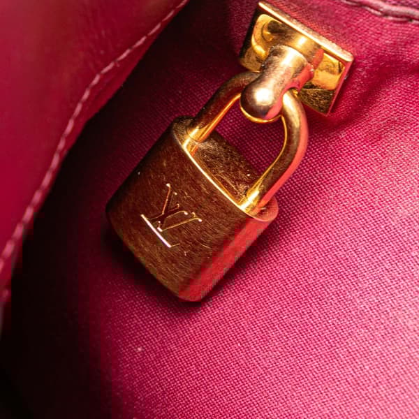 Pre-owned Louis Vuitton Monogram Vernis Montaigne BB Pink