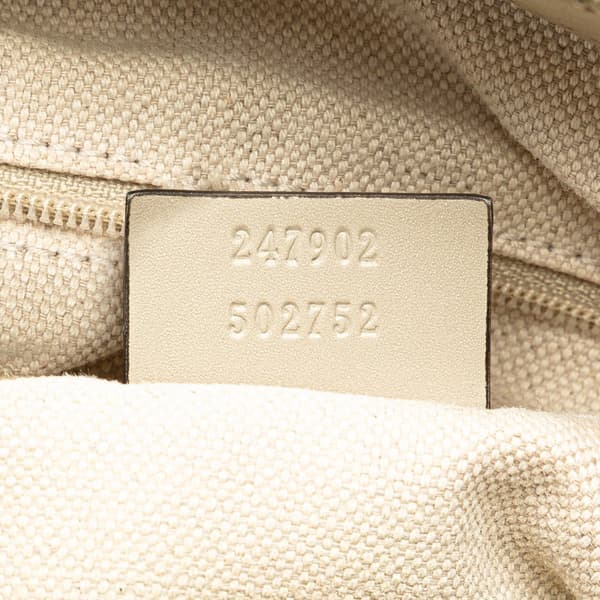 Pre-owned Gucci GG Canvas Sukey Satchel Brown