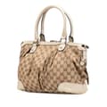 Miniatyrbillede 2 af 10: Pre-owned Gucci GG Canvas Sukey Satchel Brown