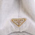 Pikkukuva 6 / 7: Pre-owned Prada Small Denim Canapa Logo Satchel Gray