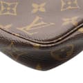 Miniatyrbillede 6 af 9: Pre-owned Louis Vuitton LOUIS VUITTON Pochette Accessoires Monogram Handbag M51980 PVC coated canvas leather Brown Used Women
