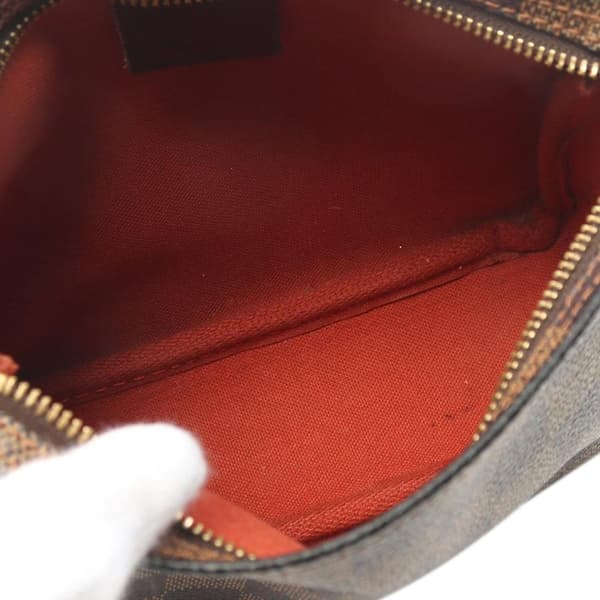 Pre-owned Louis Vuitton Damier Ebene Trousse Pochette Brown