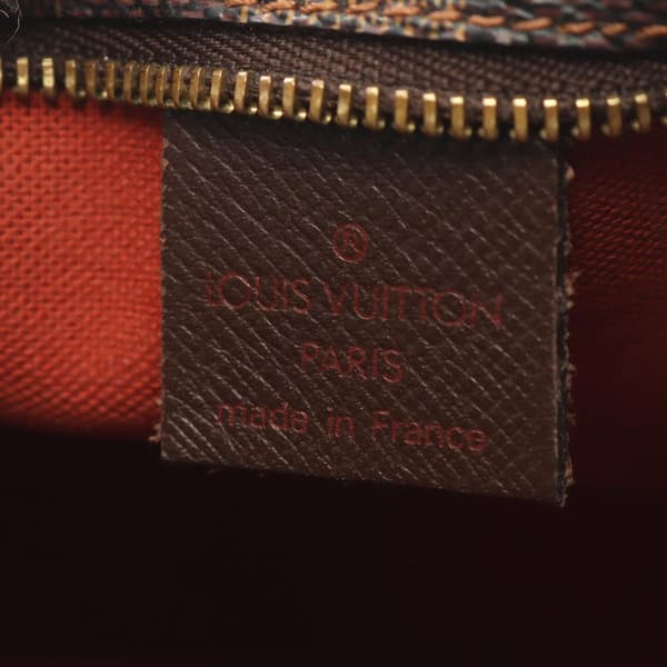 Pre-owned Louis Vuitton Damier Ebene Trousse Pochette Brown