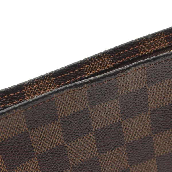 Pre-owned Louis Vuitton Damier Ebene Trousse Pochette Brown