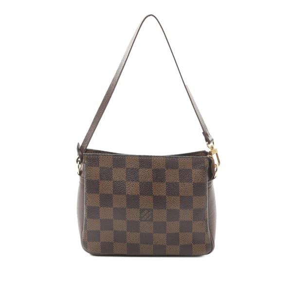 Pre-owned Louis Vuitton Damier Ebene Trousse Pochette Brown