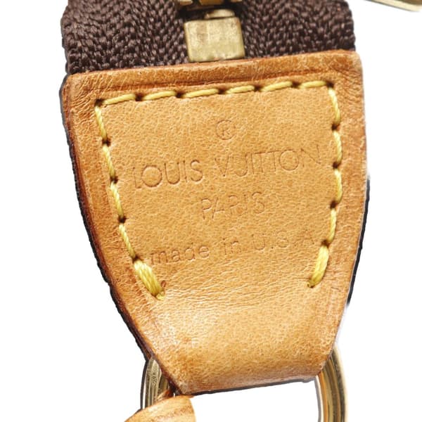 Pre-owned Louis Vuitton LOUIS VUITTON Pochette Accessoires Handbag M51980 Monogram PVC coated canvas leather Brown Used Women