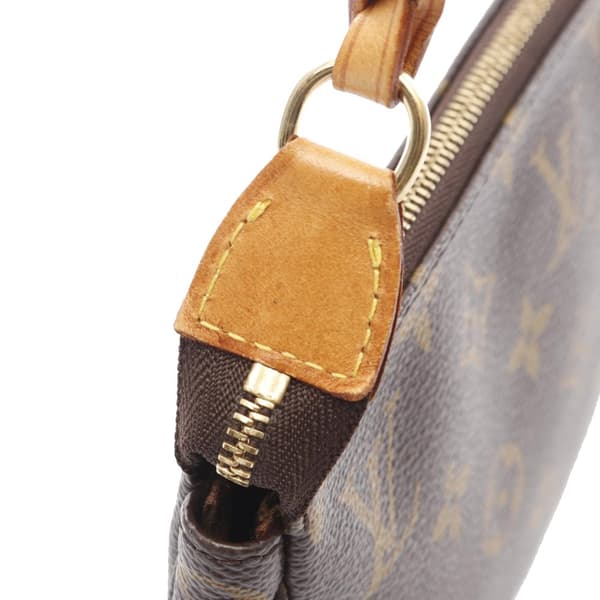 Pre-owned Louis Vuitton LOUIS VUITTON Pochette Accessoires Handbag M51980 Monogram PVC coated canvas leather Brown Used Women