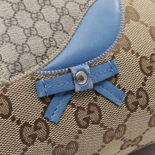 Pre-owned Gucci GG Canvas Zoo Handbag Brown