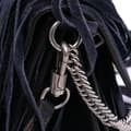 Miniatyrbilde 9 av 10: Pre-owned Givenchy Small Suede Fringe GV3 Satchel Blue