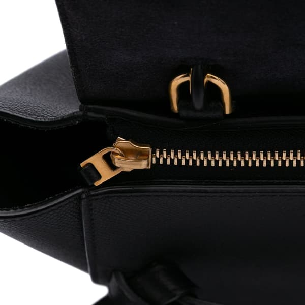 Pre-owned Celine Micro Grained Calfskin Belt Bag Black