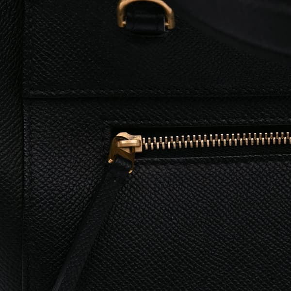 Pre-owned Celine Micro Grained Calfskin Belt Bag Black