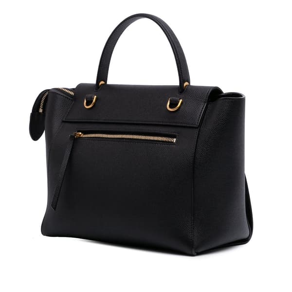 Pre-owned Celine Micro Grained Calfskin Belt Bag Black