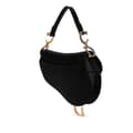 Pikkukuva 2 / 8: Pre-owned Dior Mini Satin Crystal Embellished Saddle Bag Black