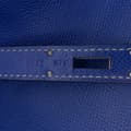 Miniatyrbillede 6 af 10: Pre-owned Hermès Epsom Candy Birkin Retourne 35 Blue