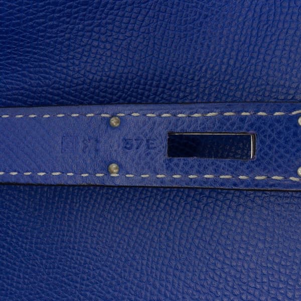 Pre-owned Hermès Epsom Candy Birkin Retourne 35 Blue