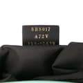 Miniatyrbild 6 av 10: Pre-owned Fendi Mini Zucca Embossed Leather Baguette Satchel Blue