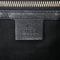 Miniatyrbild 5 av 10: Pre-owned Gucci Medium Calfskin Bamboo Shopper Boston Bag Black