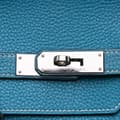 Miniatyrbilde 5 av 10: Pre-owned Hermès Togo Birkin Retourne 40 Blue