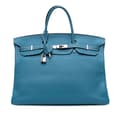 Miniatyrbilde 1 av 10: Pre-owned Hermès Togo Birkin Retourne 40 Blue