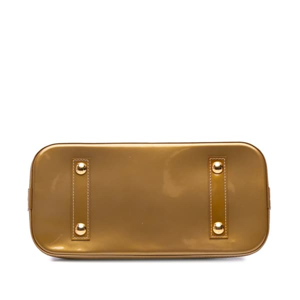 Pre-owned Louis Vuitton Monogram Vernis Alma PM Gold