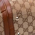Miniatyrbild 8 av 10: Pre-owned Gucci GG Canvas Bella Satchel Brown