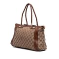 Miniatyrbild 2 av 10: Pre-owned Gucci GG Canvas Bella Satchel Brown