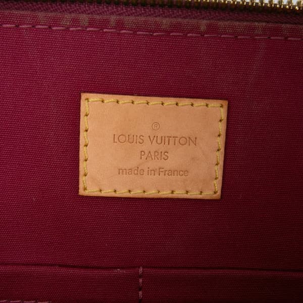 Pre-owned Louis Vuitton Monogram Vernis Alma PM Red