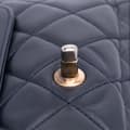 Miniatyrbild 9 av 10: Pre-owned Chanel Medium Quilted Glazed Calfskin Perfect Edge Flap Blue