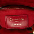 Miniatyrbilde 6 av 10: Pre-owned Dior Small Calfskin Cannage My ABCDior Lady Dior Red