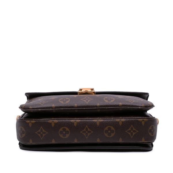 Pre-owned Louis Vuitton Monogram Pochette Metis Brown