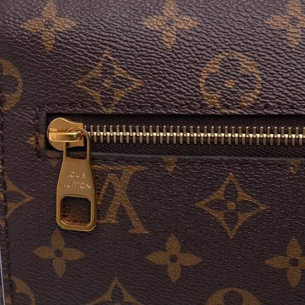 Pre-owned Louis Vuitton Monogram Pochette Metis Brown