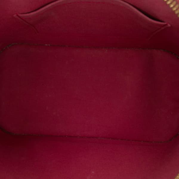 Pre-owned Louis Vuitton Monogram Vernis Alma BB Red