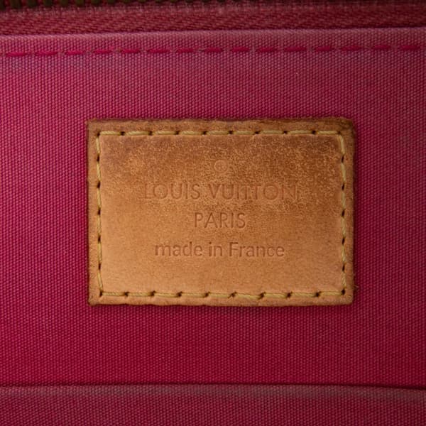 Pre-owned Louis Vuitton Monogram Vernis Alma BB Red