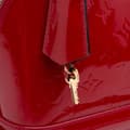 Miniatyrbillede 7 af 10: Pre-owned Louis Vuitton Monogram Vernis Alma BB Red