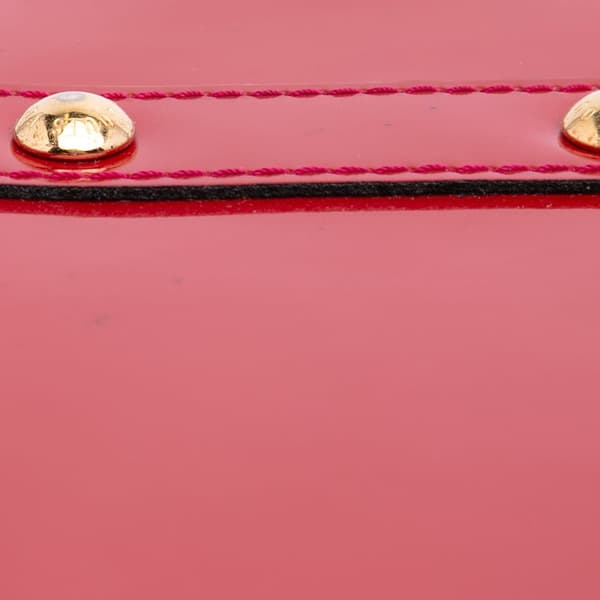 Pre-owned Louis Vuitton Monogram Vernis Alma BB Red