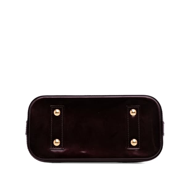 Pre-owned Louis Vuitton Monogram Vernis Alma BB Purple