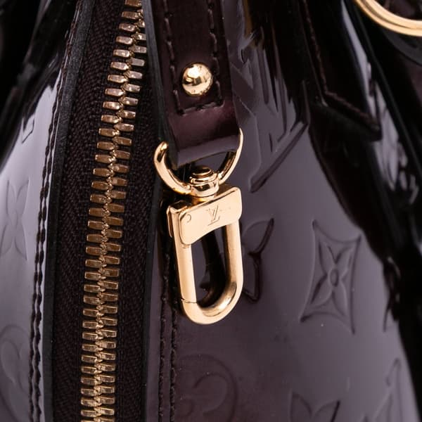 Pre-owned Louis Vuitton Monogram Vernis Alma BB Purple