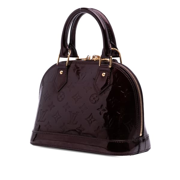 Pre-owned Louis Vuitton Monogram Vernis Alma BB Purple