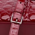 Miniatyrbilde 8 av 10: Pre-owned Dior Medium Patent Cannage Lady Dior Red